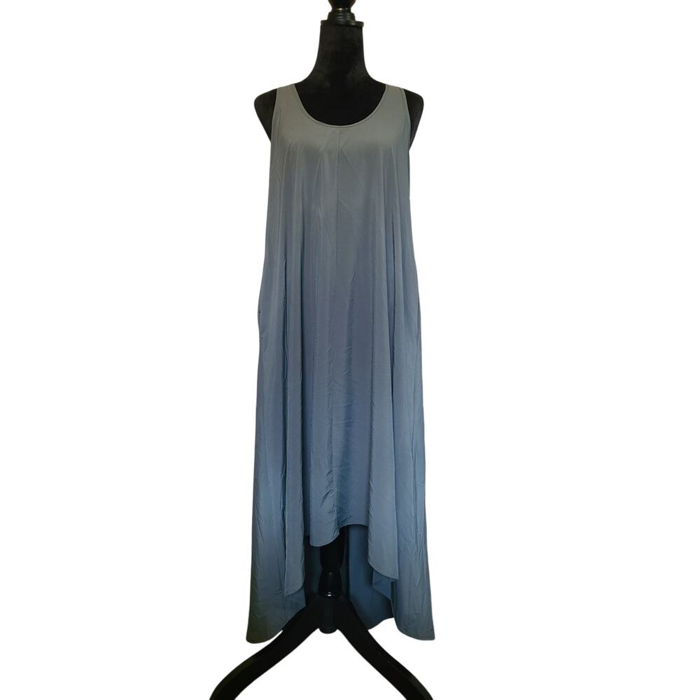 Athleta Womens Presidio Traveler Midi Dress Size S Bali Green Lightweight Flowy